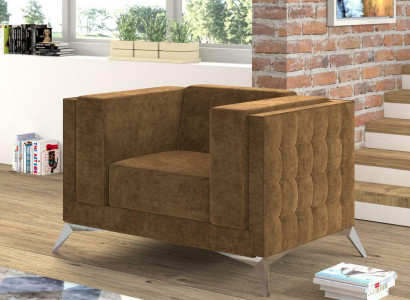 Chesterfield Armchair TV Couch 1 Seater Sofa Fabric Couches Upholstery Textile